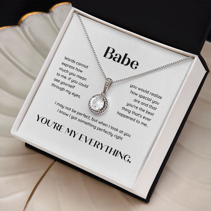Babe, You're My Everything... Eternal Hope Necklace