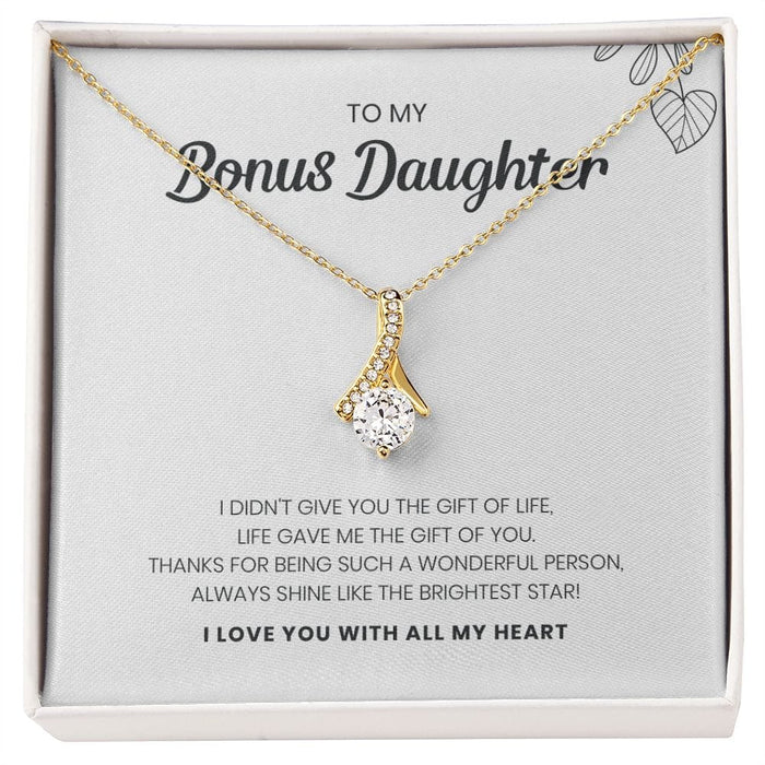 To My Bonus Daughter... Stunning Alluring Beauty Necklace