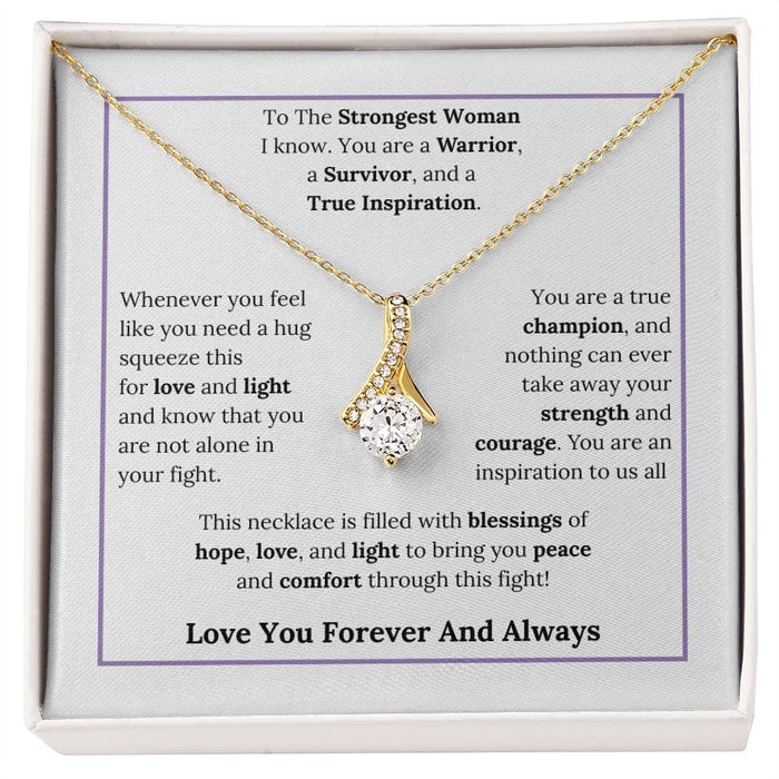 To The Strongest Warrior......Love You Forever, Alluring Beauty Necklace