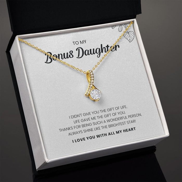 To My Bonus Daughter... Stunning Alluring Beauty Necklace