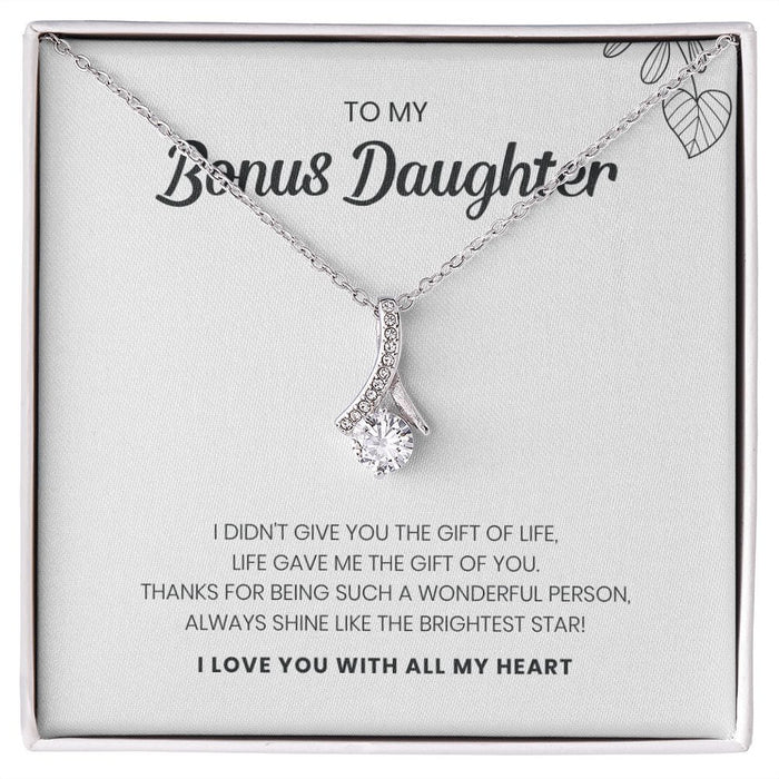 To My Bonus Daughter... Stunning Alluring Beauty Necklace