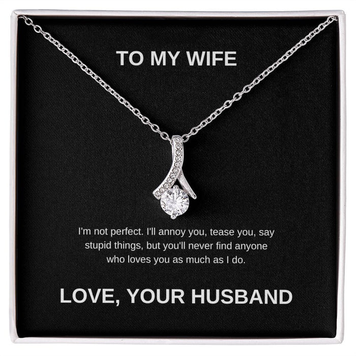 To My Wife... Love Your Husband - Alluring Beauty Necklace