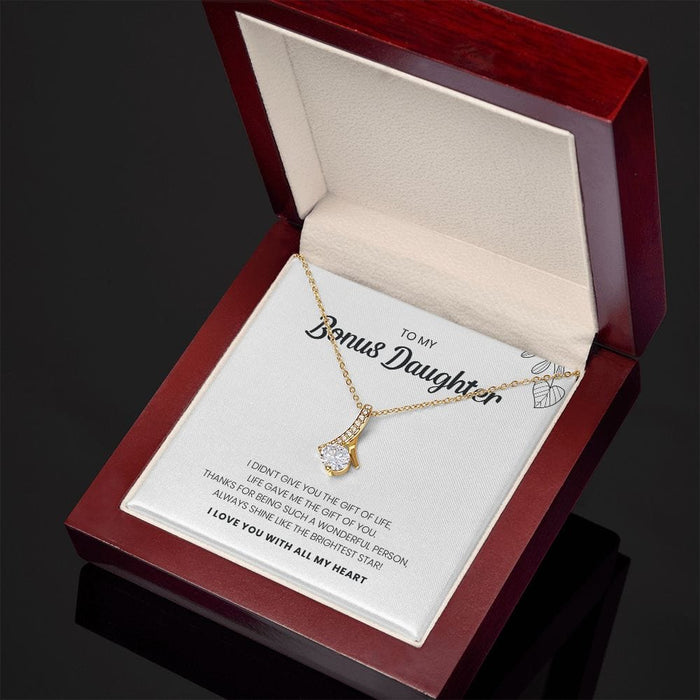 To My Bonus Daughter... Stunning Alluring Beauty Necklace
