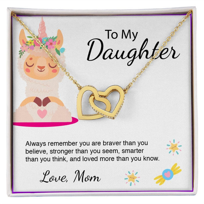 To My Daughter... Adorable Unicorn Necklace From Mom