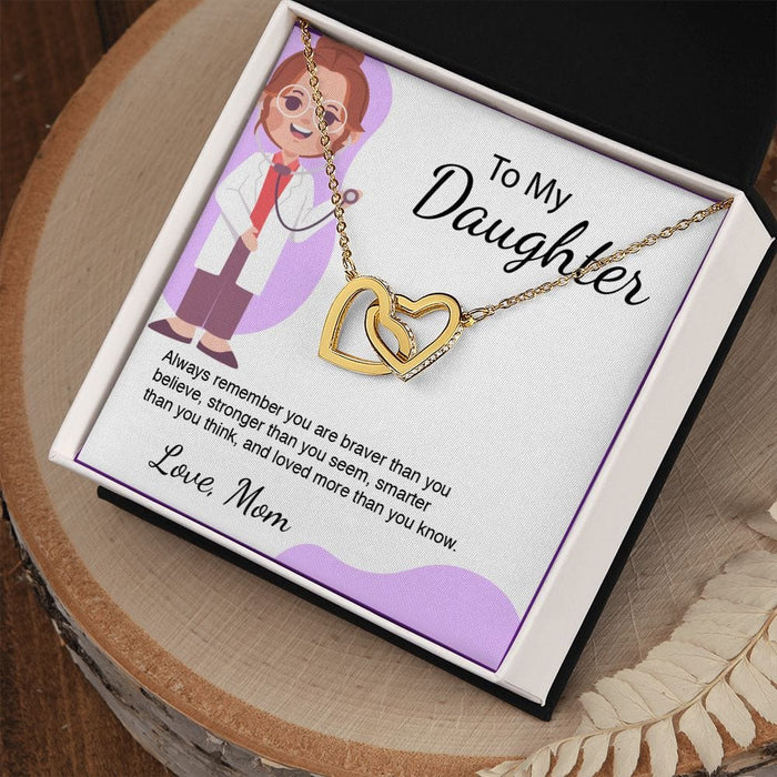 To My Daughter... Nursing Career Necklace From Mom