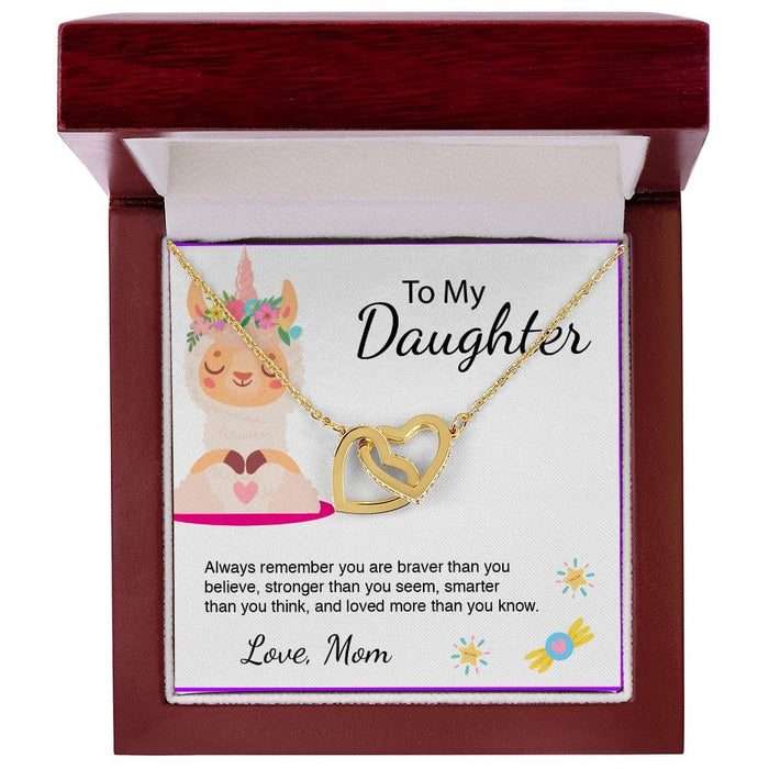 To My Daughter... Adorable Unicorn Necklace From Mom
