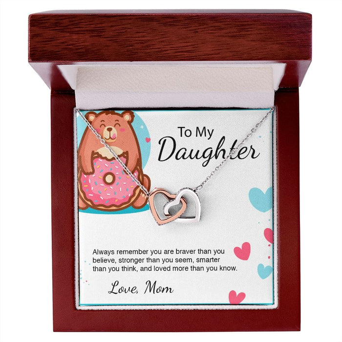 To My Daughter... Happy Bear Necklace From Mom