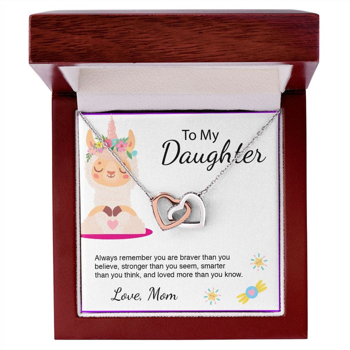 To My Daughter... Adorable Unicorn Necklace From Mom