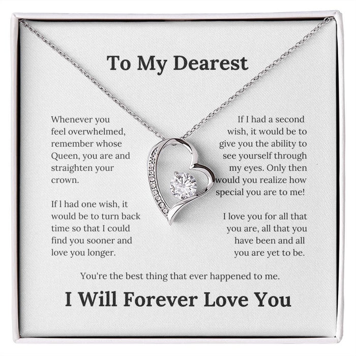 To My Dearest... Forever Love Necklace