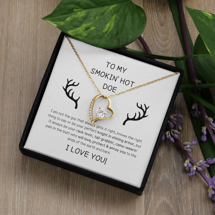 To My Smokin Hot Doe... Forever Love Necklace