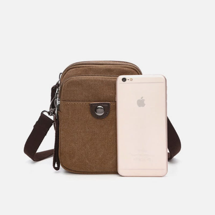 Belt Loop Holster Phone Purse Small Canvas Crossbody Side Shoulder Bag