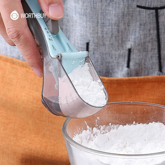Adjustable Measuring Spoons With Scale