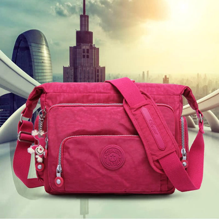Crossbody Bag For Women Lightweight Multi-Pocket Casual Canvas Shoulder Purse