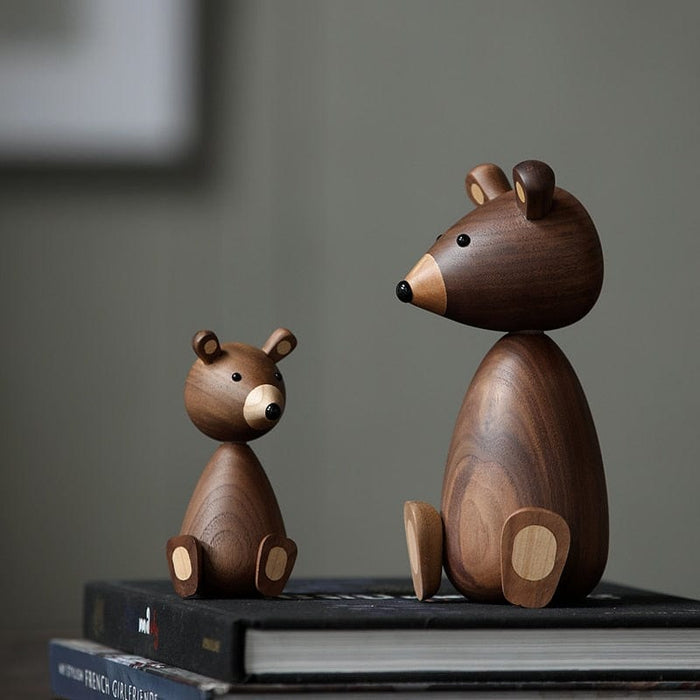 Russia Wooden Bear Ornaments