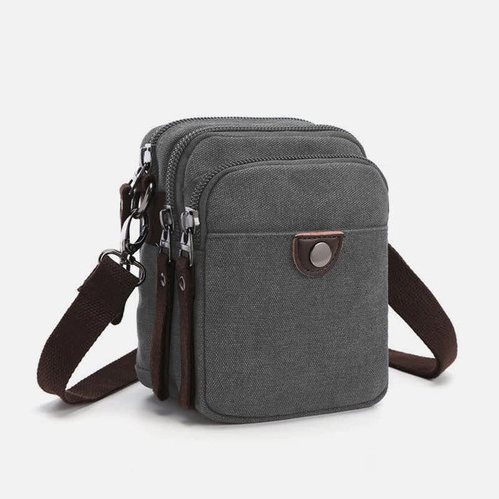 Belt Loop Holster Phone Purse Small Canvas Crossbody Side Shoulder Bag