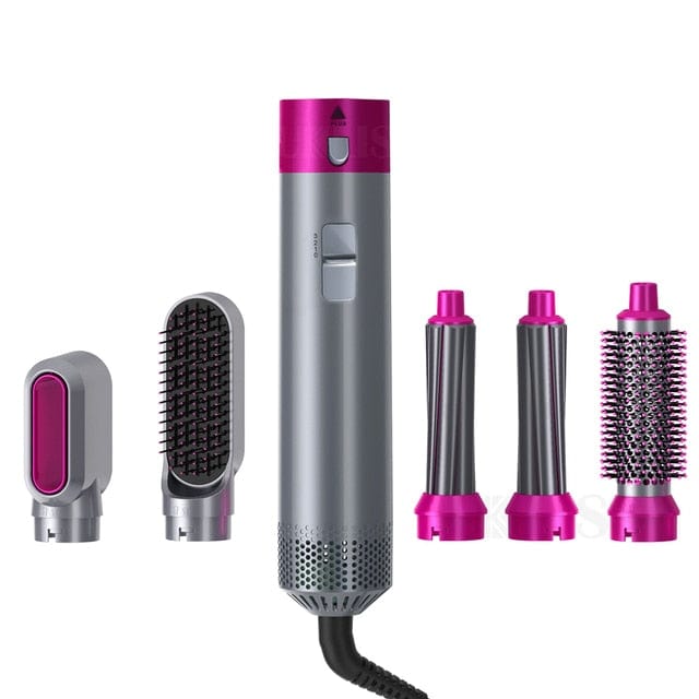 5In1 Hair Dryer Comb Hair Curling Straightening Hair