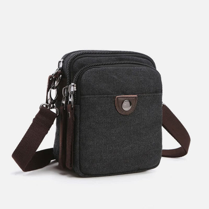 Belt Loop Holster Phone Purse Small Canvas Crossbody Side Shoulder Bag