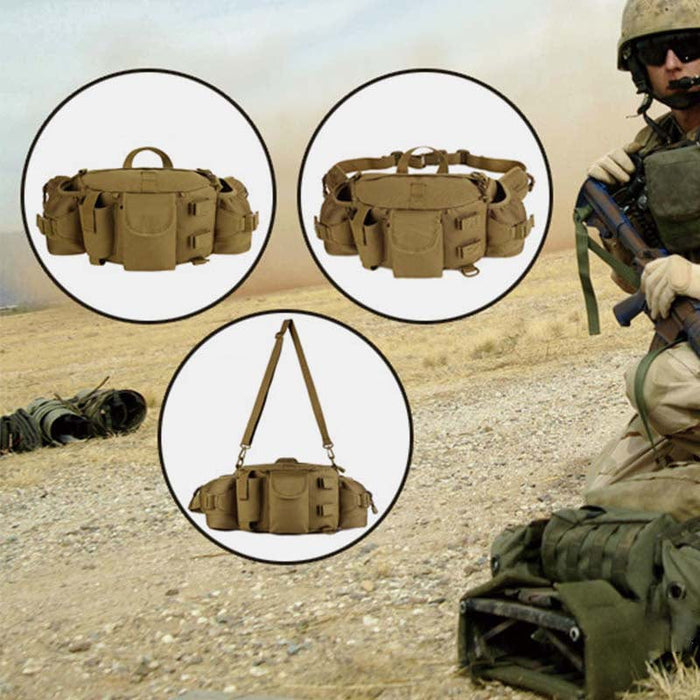 Large Fanny Pack Crossbody Purse Tactical Waist Bag Fit 10 Inch Tablet