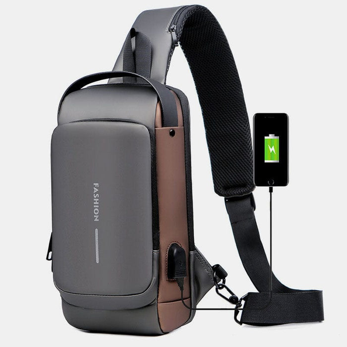 Waterpoof Sling Bag Crossbody Backpack for Men Anti-Theft Sling Backpack Daypack