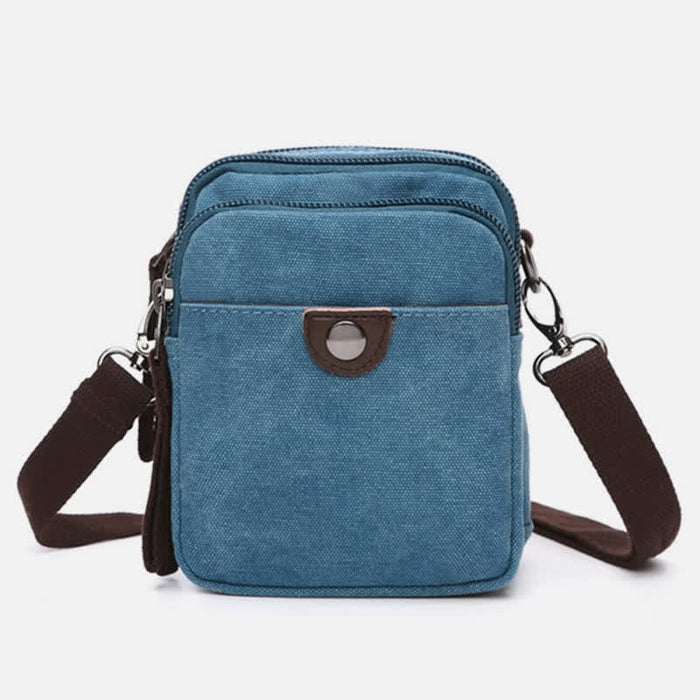 Belt Loop Holster Phone Purse Small Canvas Crossbody Side Shoulder Bag