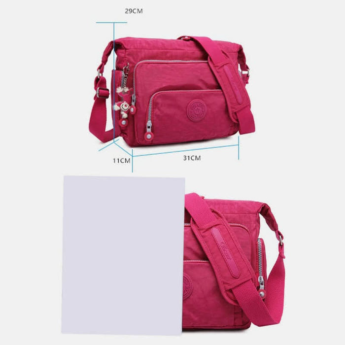 Crossbody Bag For Women Lightweight Multi-Pocket Casual Canvas Shoulder Purse