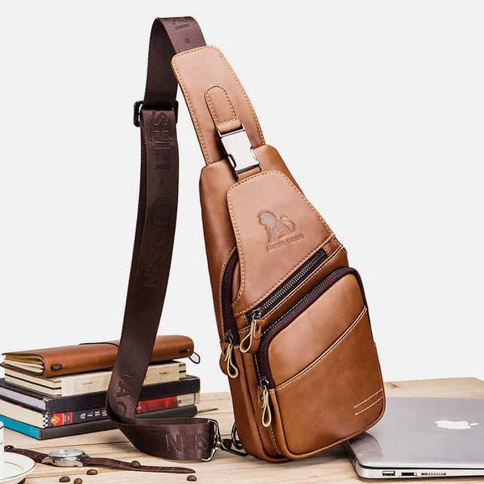 Men's Sling Bag Chest Shoulder Backpack Anti Theft Cross Body Purse