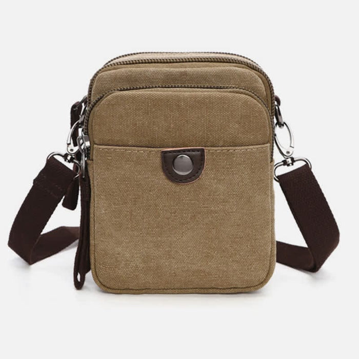 Belt Loop Holster Phone Purse Small Canvas Crossbody Side Shoulder Bag