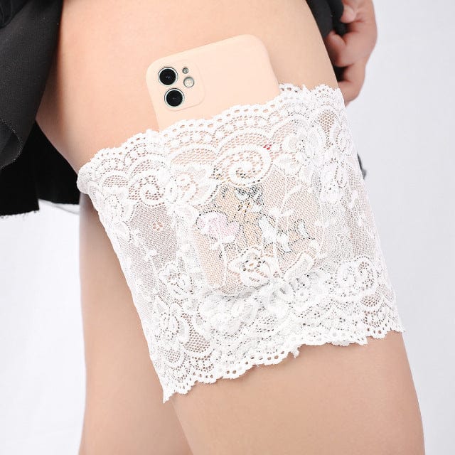 Lace Garter Mobile Phone Pocket