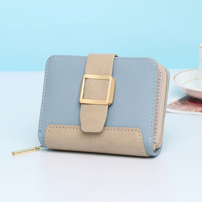 Women Small Compact Bifold Luxury Leather Pocket Wallet Coin Purse
