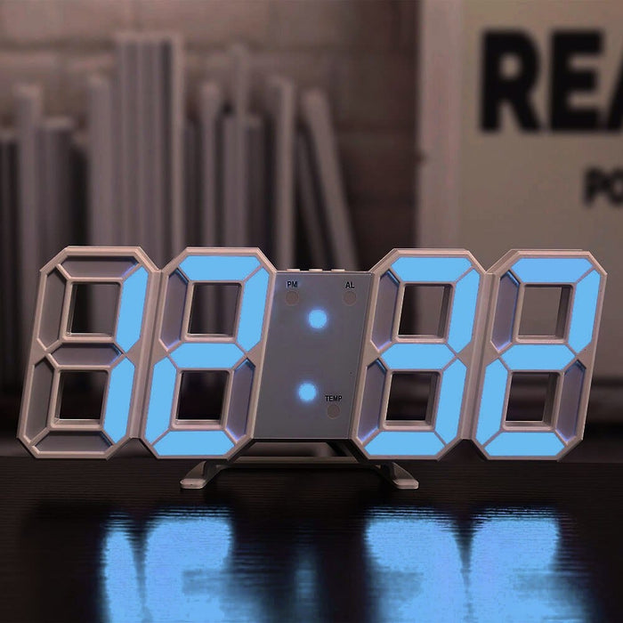 Digital Wall Clock Date Time Electronic Display