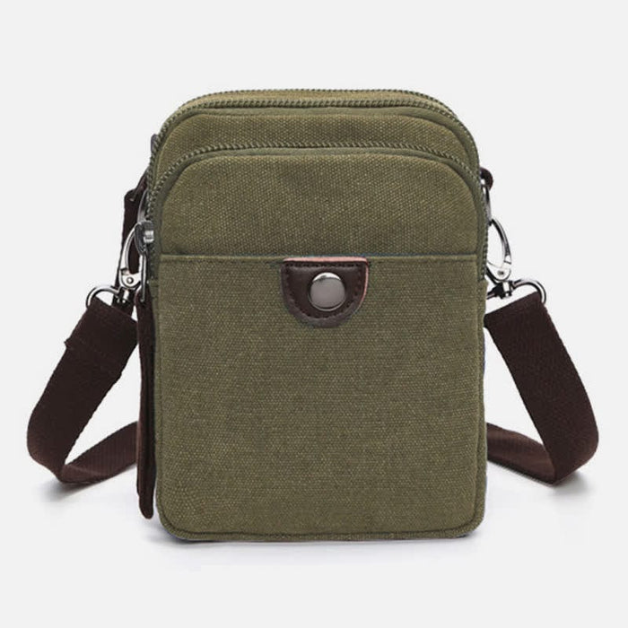 Belt Loop Holster Phone Purse Small Canvas Crossbody Side Shoulder Bag