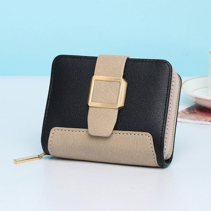 Women Small Compact Bifold Luxury Leather Pocket Wallet Coin Purse
