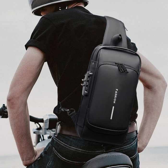 Waterpoof Sling Bag Crossbody Backpack for Men Anti-Theft Sling Backpack Daypack