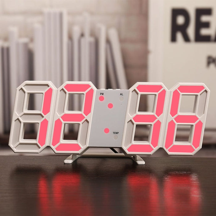 Digital Wall Clock Date Time Electronic Display