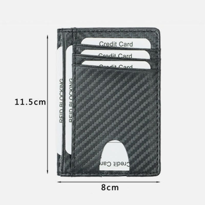 Minimalist Wallet for Men RFID Blocking Genuine Leather Bifold Card Holder