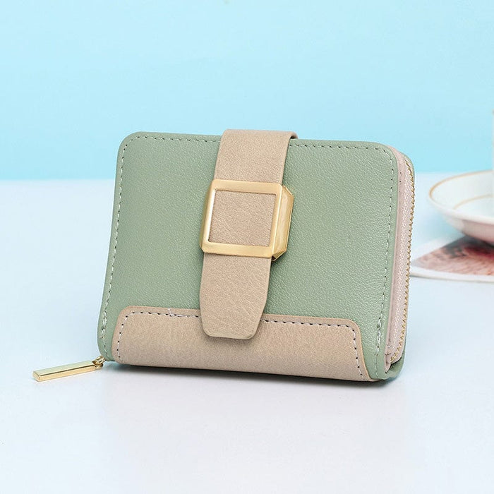 Women Small Compact Bifold Luxury Leather Pocket Wallet Coin Purse