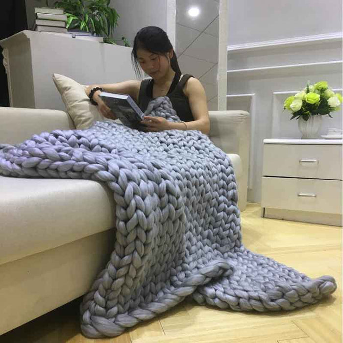 Chnky Knit Blanket