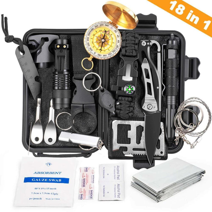 18 IN 1 Outdoor Survival Kit