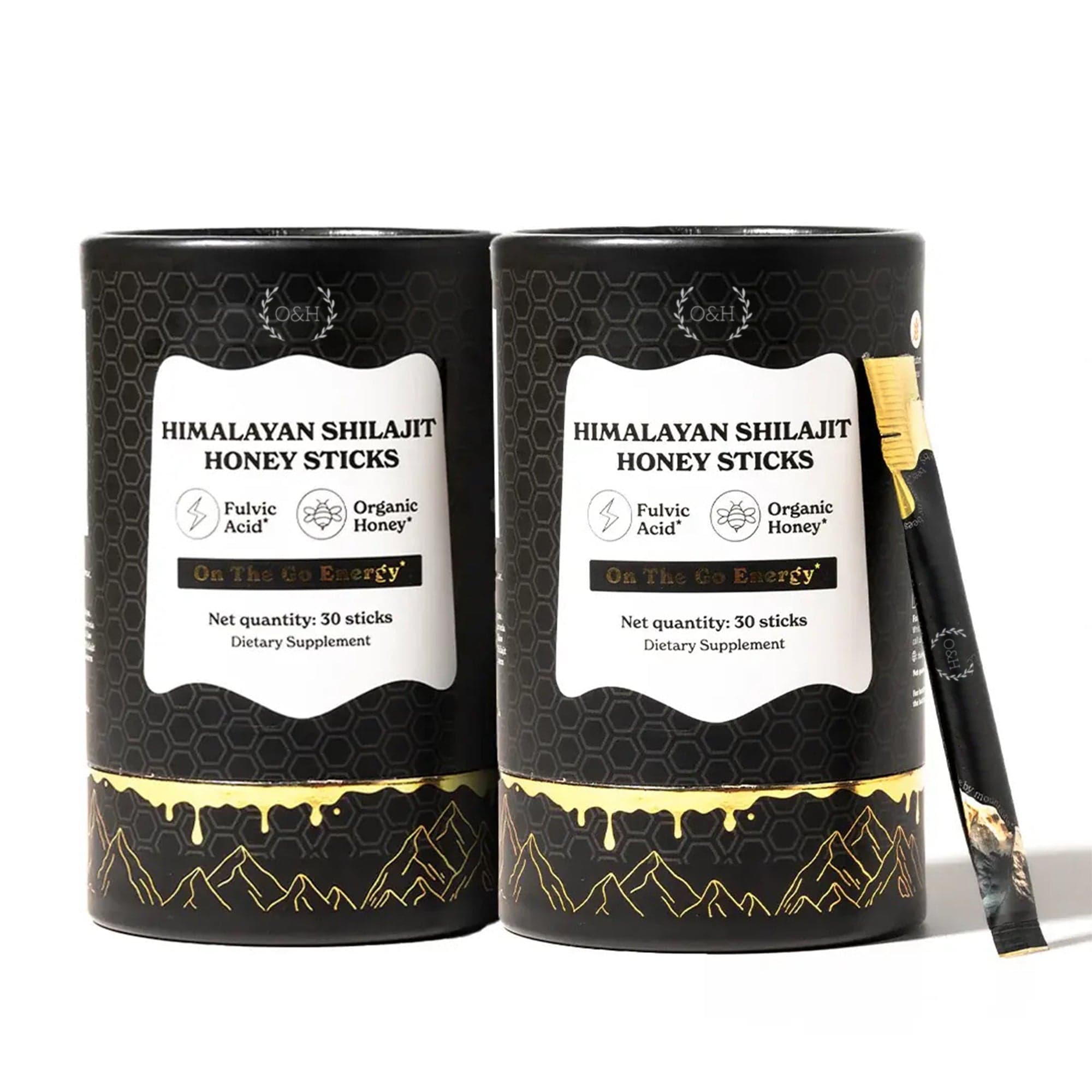 Shilajit Honey Sticks | Pure Himalayan Resin, Honey & Saffron | Energy, Strength & Cognitive Support