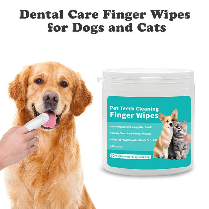 Dental Finger Wipes For Pets (Cats & Dogs)