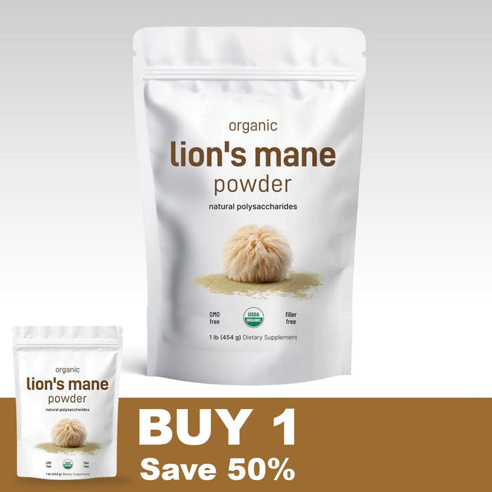 Organic Lions Mane Mushroom Supplement Powder