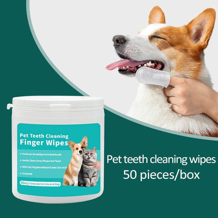 Dental Finger Wipes For Pets (Cats & Dogs)