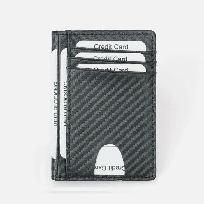 Minimalist Wallet for Men RFID Blocking Genuine Leather Bifold Card Holder