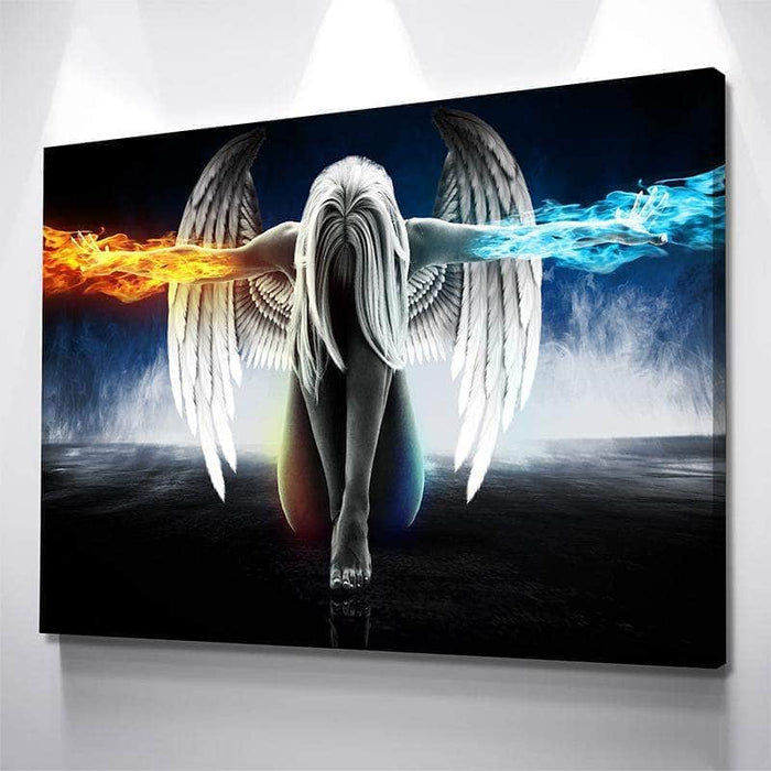 Wings of Wonder Fire & Ice Canvas Wall Art