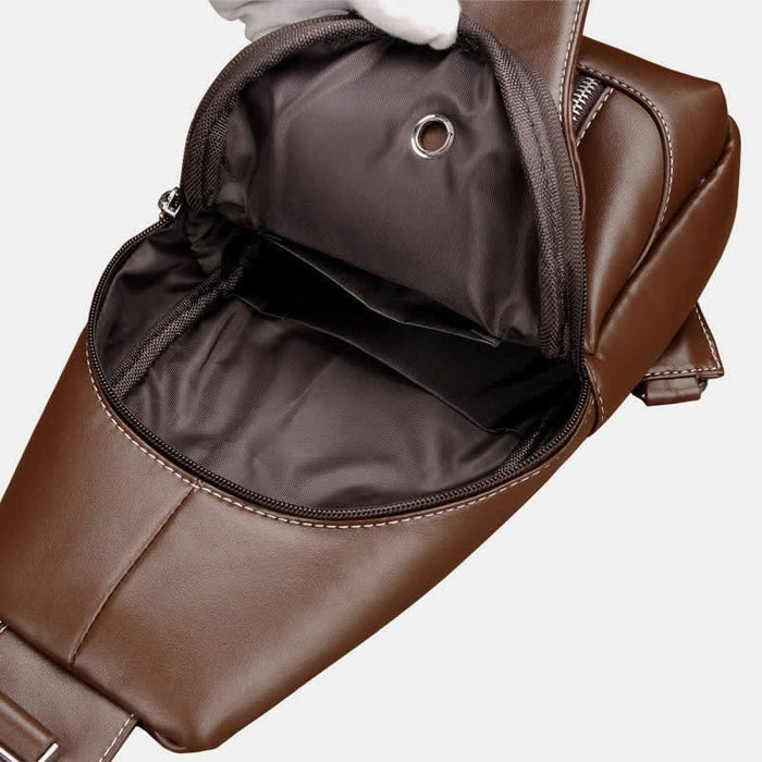 Men Casual Travel Crossbody Chest Sling Bag One Shoulder Strap Bag