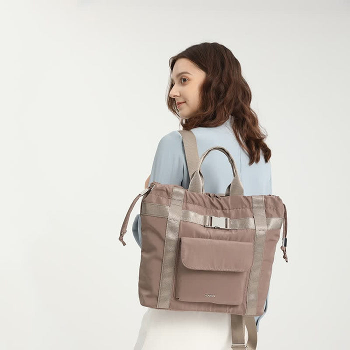 Lightweight Nylon Backpack for Women Girls Fashion Drawstring Handbags Travel Daypack