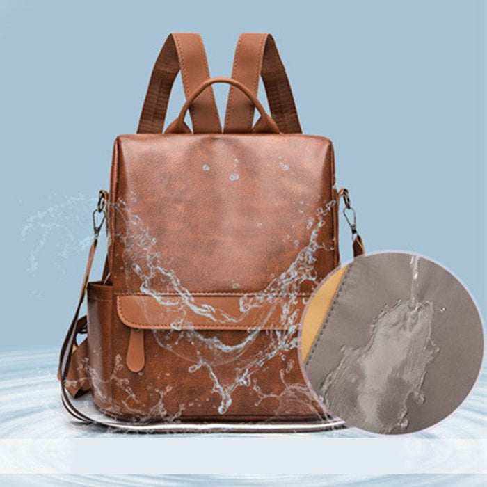 Women's Anti-theft Backpack Purses Multipurpose Leather Handbag Shoulder Bag Travel Bag