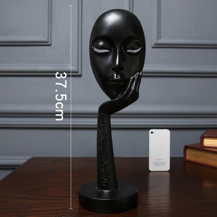 3D Face Mask Abstract Sculpture Decorative Art