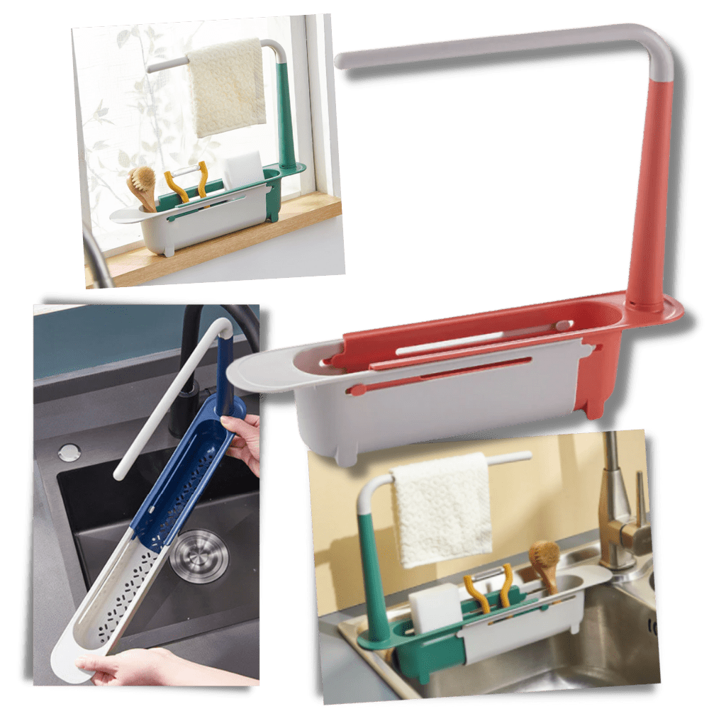 Extendable Kitchen Sink Storage Rack — O&H