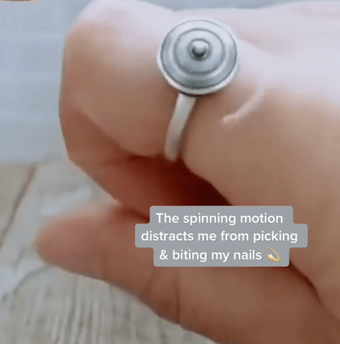 Adjustable Anxiety Spinning Ring